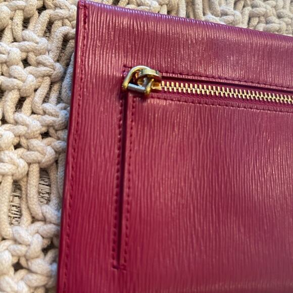 Prada Vitello Move envelope wallet in Ibisco (hibiscus) Pink - Picture 4 of 12